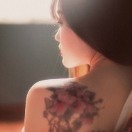 性感露肩美女qq唯美古风和服头像图片