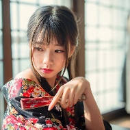 性感露肩美女qq唯美古风和服头像图片