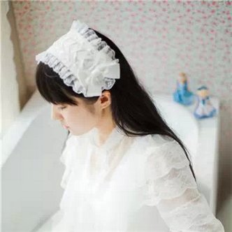 小清新长发微信女生纯白色头像图片