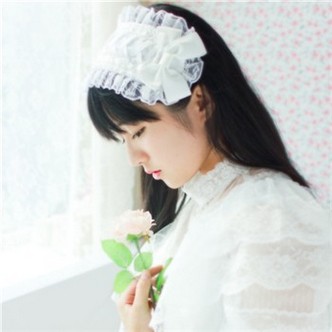 小清新长发微信女生纯白色头像图片