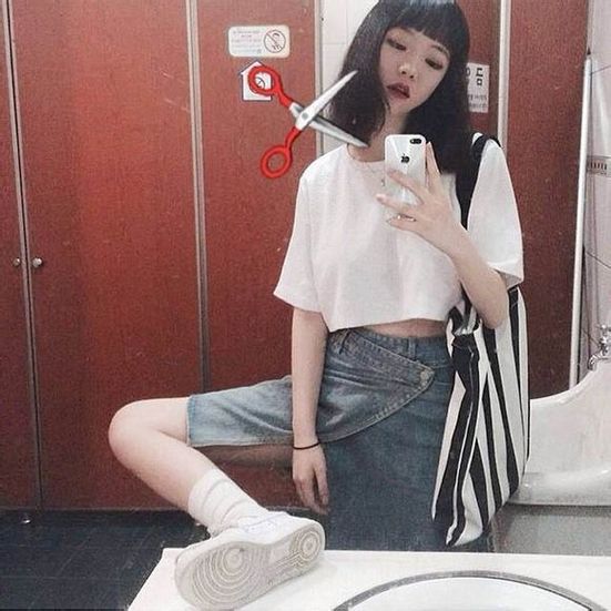 明眸皓齿的qq空间女生头像图片