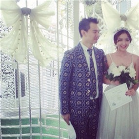 甜蜜幸福的情侣微信唯美婚纱头像图片