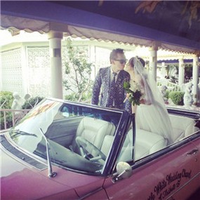 甜蜜幸福的情侣微信唯美婚纱头像图片