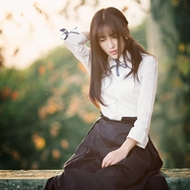 小清新90后美女唯美意境qq头像图片