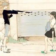 校园唯美动漫情侣纯真简单头像图片