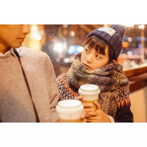 暖心画面的韩国情侣唯美qq头像图片