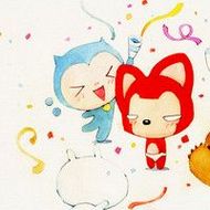 萌萌哒可爱的卡通qq情侣阿狸头像图片