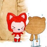 萌萌哒可爱的卡通qq情侣阿狸头像图片