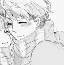 简约手绘卡通情侣黑白qq头像图片