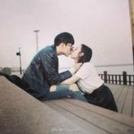 唯美情侣qq接吻头像一男一女图片