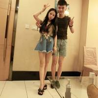 甜蜜蜜的微信情侣接吻头像图片