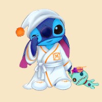可爱蓝色外星动物史迪仔卡通头像大全