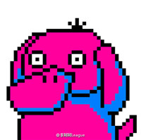 神情呆滞的多色卡通可达鸭qq头像图片