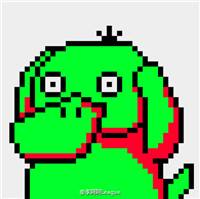 神情呆滞的多色卡通可达鸭qq头像图片