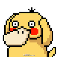 神情呆滞的多色卡通可达鸭qq头像图片