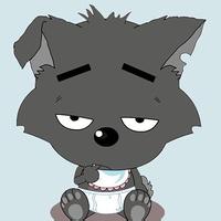 狡猾的灰太狼和可爱的小灰灰头像图片