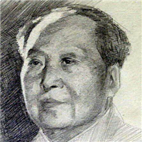 平易近人的qq毛泽东素描头像大全