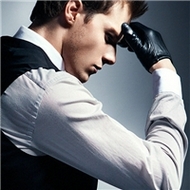 冷酷眼神的欧美成熟男人qq头像图片