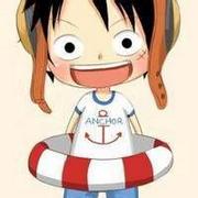 Q版呆萌可爱的路飞海贼王qq头像图片