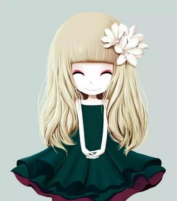 美丽的花花姑娘qq卡通插画头像大全