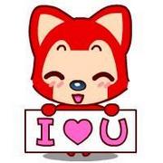 可爱红色小狐狸qq卡通阿狸头像图片