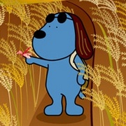 顽皮好奇的蓝色卡通狗狗头像大全