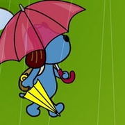 顽皮好奇的蓝色卡通狗狗头像大全