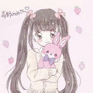 手绘甜美可爱卡通女生qq头像图片
