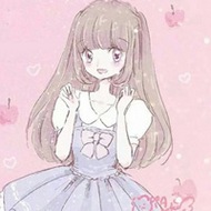 手绘甜美可爱卡通女生qq头像图片