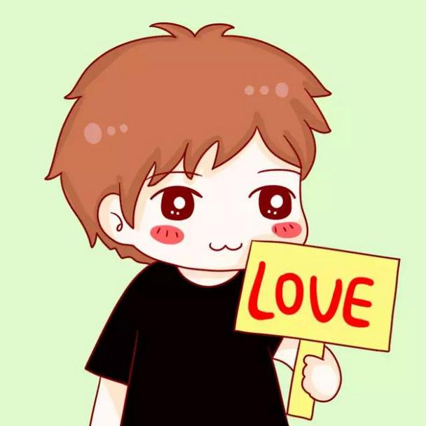 摆剪刀手的qq可爱卡通小孩头像图片