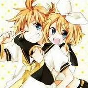 情意绵绵的可爱卡通情侣镜音双子头像