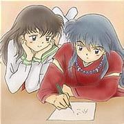 日本动漫犬夜叉唯美动漫情侣头像图片