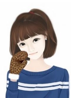 韩式插画女生小清新qq头像图片大全