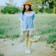 小清新侧脸的森系女生微信头像图片