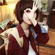 小清新可爱大眼短发女生qq头像图片