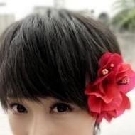 小清新可爱大眼短发女生qq头像图片