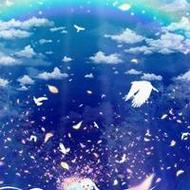 小清新风格蓝色背景qq卡通头像大全