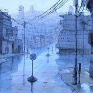 小清新风格蓝色背景qq卡通头像大全