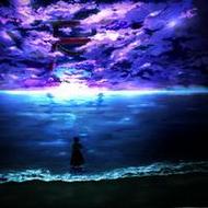 小清新风格蓝色背景qq卡通头像大全