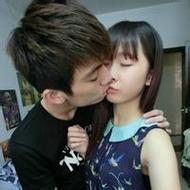 唯美意境非主流情侣接吻微信头像图片