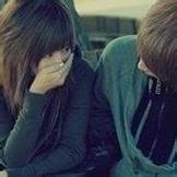 唯美意境非主流情侣接吻微信头像图片