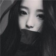 清新漂亮的可爱qq女生黑白头像