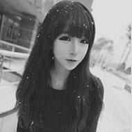 清新漂亮的可爱qq女生黑白头像