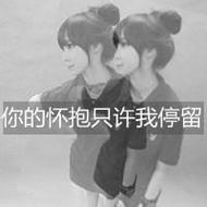 甜蜜幸福的情侣微信自拍黑白头像图片