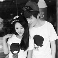 甜蜜幸福的情侣微信自拍黑白头像图片