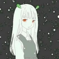 简约好看的qq卡通女生黑白头像图片