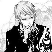 简约手绘卡通情侣qq黑白头像图片