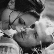 欧美黑白个性情侣微信头像一左一右图片