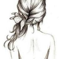 手绘卡通美女帅哥qq个性黑白头像图片