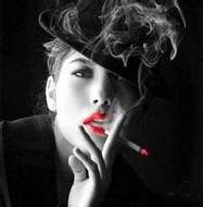 欧美风诱人美女微信红唇头像图片